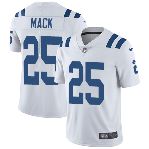 Nike Colts #25 Marlon Mack White Men's Stitched NFL Vapor Untouchable Limited Jersey - Click Image to Close